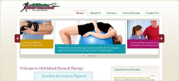 Mid-Island Physical Therapy Website