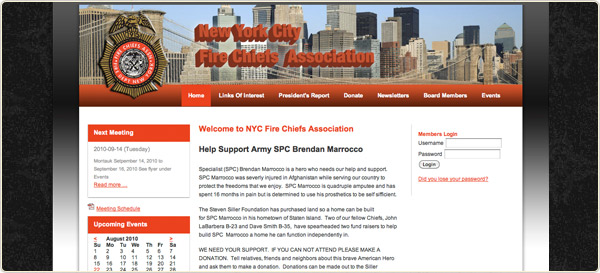 NYC Fire Chiefs Website